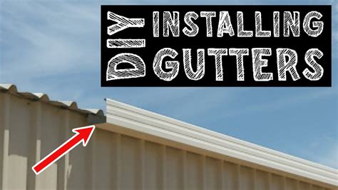 installing gutters on a house with metal roof|attach gutter to metal building.